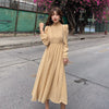 2023 Spring Chic Korea Fenimine Vestidos Women Bohemian Style Holiday Date Girls Floral Print Chiffon Long Maxi Dress