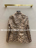 2022 Spring Collection Leopard Blazer Jacket Notched Single Breasted Slim Waist Elegant All-matched Streetwear Women's Suit Coat