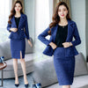 2022 Spring Elegant Women Tweed Blazer Set Jacket and Skirt Business 2 Pieces Skirt Suit Female Office Ladies Blazer Suits