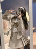 2022 Spring 2 Piece Set Women Long Sleeve England Jacket Coat+Mini Pleated Skirt Set Ladies Work Wear Clothing Sets