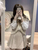 2022 Spring 2 Piece Set Women Long Sleeve England Jacket Coat+Mini Pleated Skirt Set Ladies Work Wear Clothing Sets