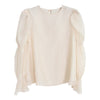 2023 Spring Fenimine Korea Chic Tops Blusas Women Flare Sleeve Solid Cross Criss Bow Tie Shirt Blouses