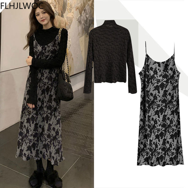 2022 Spring Fenimine Vestidos Women Sleeveless Cute Sweet Date Girls Japan Korea Style Clothes Floral Vintage T Shirt Dress