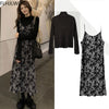 2022 Spring Fenimine Vestidos Women Sleeveless Cute Sweet Date Girls Japan Korea Style Clothes Floral Vintage T Shirt Dress