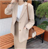 2022 Spring Ladies Skirt Suits Women Single-breasted Coat & Pencil Skirt Suits business 2 Pieces sets Office Uniform