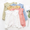 2023 Spring Women Peter Pan Collar Transparent White Shirt Lantern Sleeve Blouse Summer Solid Sweet Cute Girls Tops T0D011F