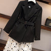 2022 Spring Plus Size 2 Piece Set Women Suit Blazer and Skirt Korean Long Sleeve Black White Matching Outfits Female Skirt Suits