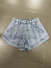 2022 Spring Summer Classic Trendy Brand Luxry Design Versatile Relaxed Pebble Washed Pure Cotton Denim Shorts A2