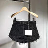 2022 Spring Summer Classic Trendy Brand Luxry Design Versatile Relaxed Pebble Washed Pure Cotton Denim Shorts A2