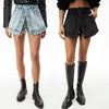 2022 Spring Summer Classic Trendy Brand Luxry Design Versatile Relaxed Pebble Washed Pure Cotton Denim Shorts A2