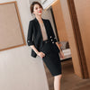 2022 Spring/Summer Female Elegant Women's Skirt Suit White Pink Blazer Bussiness Jacket Office Lady 2 Pieces Set Plus Size S-5XL