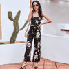 2022 Spring/Summer New Products Hot Sale Urban Casual Printed Sling Pants Women's Jumpsuit Tank Top Women  Tops  Sexy Blouse