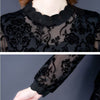 2023 Spring Summer Women Lace Blouses Shirts Female Casual Long Transparent Sleeve Stand Collar Tops Plus 5XL Feminine Blusas