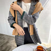 2023 Spring Women's Jacket Autumn Retro Plaid Double-Breasted Lady Suit Korea Slim Long Sleeve  Female Coat Casual Blazers