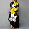 2023 Summer Casual Dress Women Short Sleeve Floral Printed Lrregular Ladies Party Dress Loose Elegant Dress Vestido