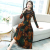 2022 Summer Elegant Women Boho Beach Maxi Dresses Long-sleeve Party Bodycon Pink Vestidos Vintage Chiffon Casual Midi Sundress