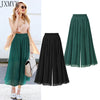 2023 Summer European Style Pleated Women Wide Leg Pants Loose Chiffon Boho Female Length Pant Elastic Waist Trousers Plus Size