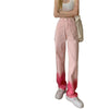 2022 Summer High Waist Women's Jeans Patchwork Retro Harajuku Gradient Color Pants Cotton Denim Trousers Big S-4xl