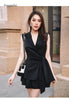 2022 Summer French Style Ol Elegant Suit Blazer and Skirt Two Piece Set for Office Party Club Women Dress