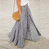 2023 Summer Plaid Check Midi Skirt Vintage Party Pleated Skirts Women Casual Elastic Waist Swing Dress Female Vestidos
