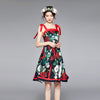 2023 Summer Sweet Floral Printed Beach Boho Dresses Women Bow Tie Spaghetti Strap Backless Sleeveless Party Short Dress