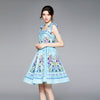 2023 Summer Sweet Floral Printed Beach Boho Dresses Women Bow Tie Spaghetti Strap Backless Sleeveless Party Short Dress