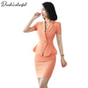 2022 Summer Two Piece Set Women Suits Short Sleeve Blazer And Mini Skirt Elegant High Chic Lady 2 Piece Set Women blazer