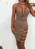 2022 Summer Vintage Women Polka dot Dresses Summer Ruffles Halter Irregular Lace Up Dress Sleeveless Dresses For Female Vestidos