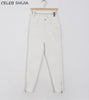 2022 White Pencil Pants Woman Skinny Jeans High Waist Chic Elastic Denim Pants Female Korean Summer Mom Y2k Jeans Woman Bottoms