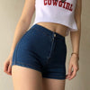 2022 Women Denim Shorts Stretch Slim Push Up Hips Elastic Cotton Straight Short Jeans Female Casual Summer Woman Summer