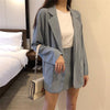 2022 Women 2 Piece Skirt Set Chic Elegant Blazer Solid Temperament Half-length Skirt Two Piece Set Fall Women Tide Suit