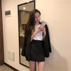 2023 Women 2 Piece Skirt Set Chic Elegant Blazer Solid Temperament Half-length Skirt Two Piece Set Fall Women Tide Suit
