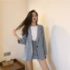 2022 Women 2 Piece Skirt Set Chic Elegant Blazer Solid Temperament Half-length Skirt Two Piece Set Fall Women Tide Suit
