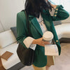 2023 Women Jacket Blazer Dress Trouser Suit With Shorts Coat Clothes Spring Female Green Oversize Outfit Poncho Office Za Woman