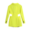 2023 Women's Blazer Jacket ZA Brand Designer Green Short Petite Blazer Dress Cropped Oversized Suit Autumn Belted Lined