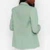 2022 Women's Blazer Single-breasted  Jacket 2022 Office Ladies Suit Collar Green Casual Pocket Women's Sashes Blazers OL