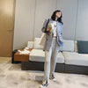 2023 Women's Spring Autumn Blue Solid Oversize Long Jacket Blazer Dress Suit Za Woman Coat Clothes Office Top Korean Y2K