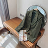 2023 Women's Spring Jacket Suit For Za Woman Blazer Clothes Coat Female Oversize Office Corduroy Warm Green Plain Top Outwear