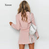 2023 Women's Spring Slim Short Skirt Suit Jacket Suit Blouse A-Line Skirt Two-Piece Elegant Female Casual Wear
