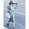 2023 autumn and winter V-neck plaid mohair sweater knitted hip skirt two-piece women