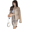 2022 autumn and winter small fresh temperament cardigan tweed jacket female + western style all-match thin bag hip skirt