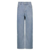 2022 autumn women's casual pants unilateral split high waist hip jeans