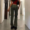 2022 ladies European and American street sports retro multi-pocket mopping y2k loose wide-leg jeans overalls female trend