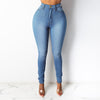 2022 ladies spring and autumn slim jeans high waist sexy slim pencil trousers streetwear