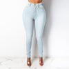 2022 ladies spring and autumn slim jeans high waist sexy slim pencil trousers streetwear