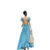 2022 beach skirt super fairy Bali Blue backless sexy Sanya seaside holiday dress women's dress