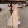 2022 net red chiffon summer dress women's seaside holiday skirt super fairy sling Bali Beach skirt