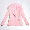 2022 small suit skirt two piece work clothes interview women's clothing  slim pink ladies blazer Elegant skirt