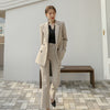 2022 spring and autumn suit set women's Korean version temperament close waist slim ol professional business suit