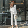 2022 spring and autumn suit set women's Korean version temperament close waist slim ol professional business suit